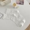 Women'S Socks Spring Summer Thin Cotton Socks Lace Flower Silk Fairy Stockings Hollowed Out Breathable Fashion Socks S