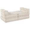 Modular Sofa Set 4 Pcs Cream Fabric