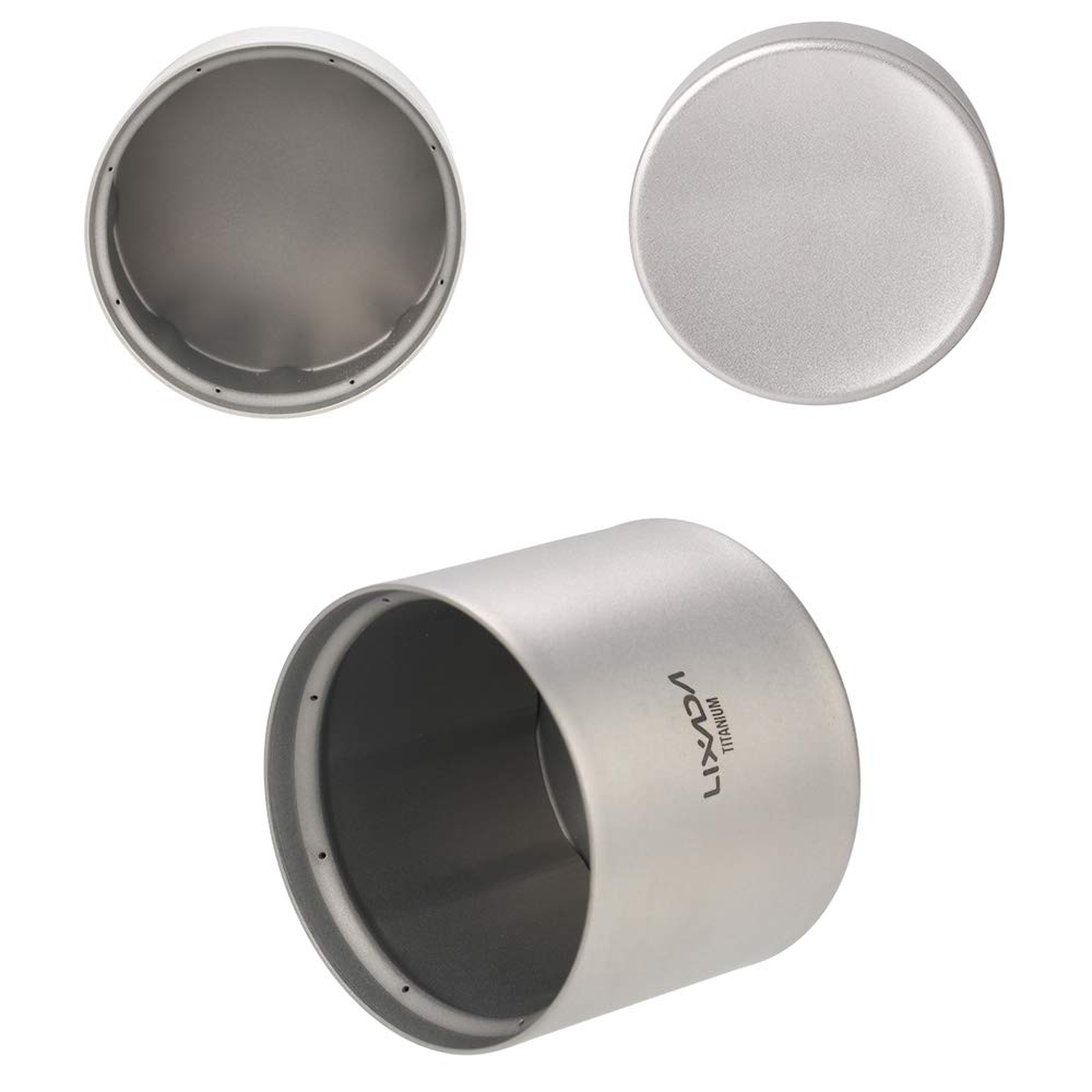 LIXADA Titanium Alcohol Stove, Lightweight, for Camping and Hiking (Titanium) [Alcohol Stove Only]