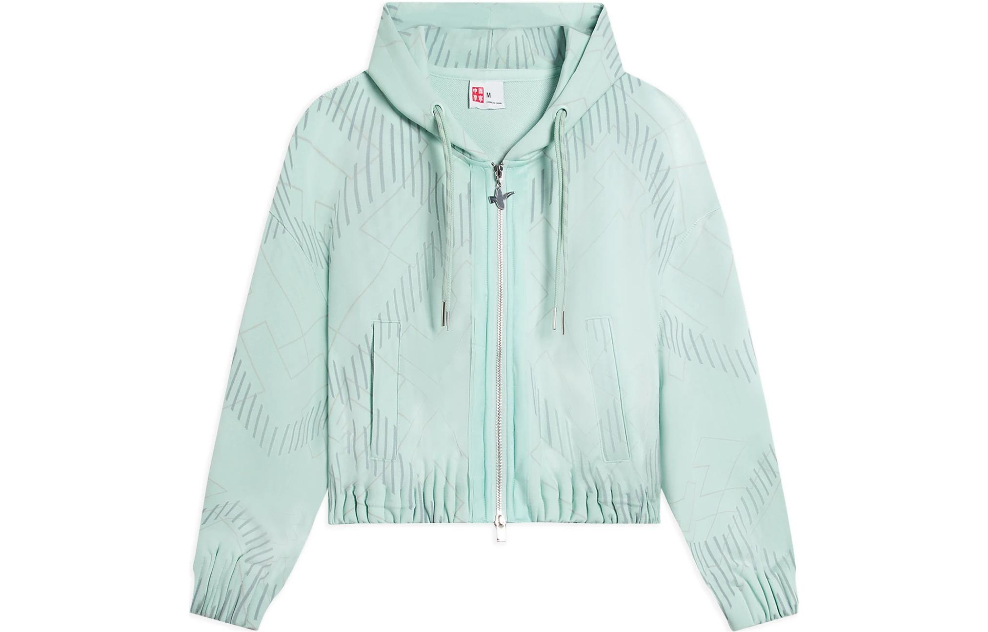 Куртки Li Ning Женские Синие С капюшоном Умеренные Другие AWDSD32-3 S