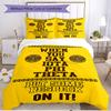 3pcs Duvet Cover Set (1*Duvet Cover + 2*Pillowcase, Without Core), Iota Phi Theta Print Soft All‑Season Bedding Set, Home Bedroom Decor Gift