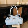 PU Tote Bag for Women with Cracked Texture Design and Metal Clasp Closure Ideal for Daily Use Work and Casual Outings