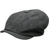 Youth British Vintage Herringbone Hat Men'S Spring Cap Plaid Beret