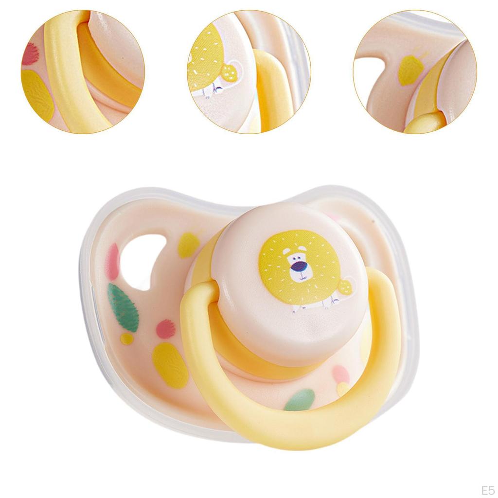 Pet Dog Silicone Pacifier Animal Accessories Bite Resistant Calming Chew Toy yellow