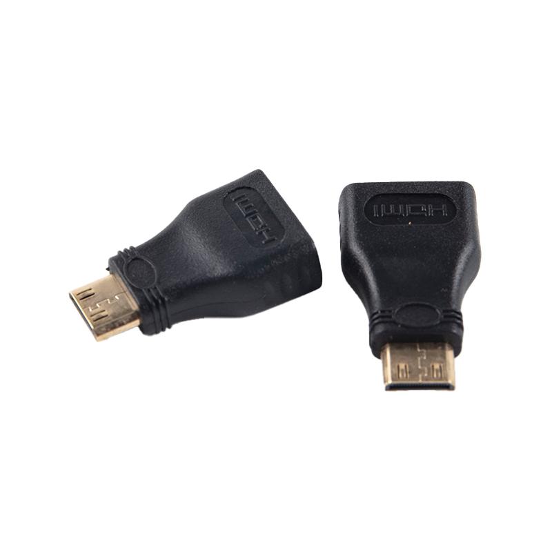 Black Mini Compatible Converter Male To Standard Extension Cable Adapter
