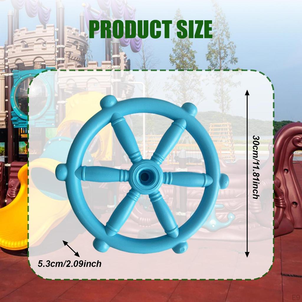Pirate Ship Wheel Toy Gym Steering Playground Accessories for Tree House Play Outdoor