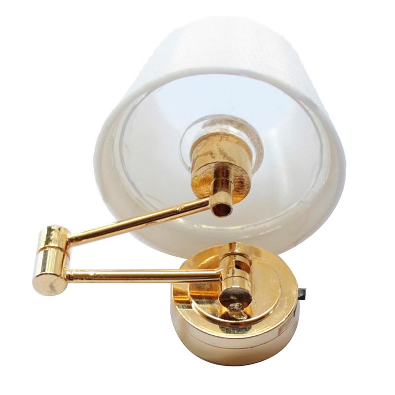 1:12 Dollhouse Mini Wall Lamp Led Lamp Foldable Telescopic Wall Light Decor Toy