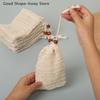 1 PCS Double-Sided Square/Oval Bath Foaming Net Soap Bag Exfoliating Body Scrubber Mesh Bathroom Sponge Soap Pocket