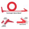 20A 100CM Alligator Clip to Banana Plug Test Cable Lead Connector Dual Probe 4mm Crocodile Clip For Multimeter Measure Tool