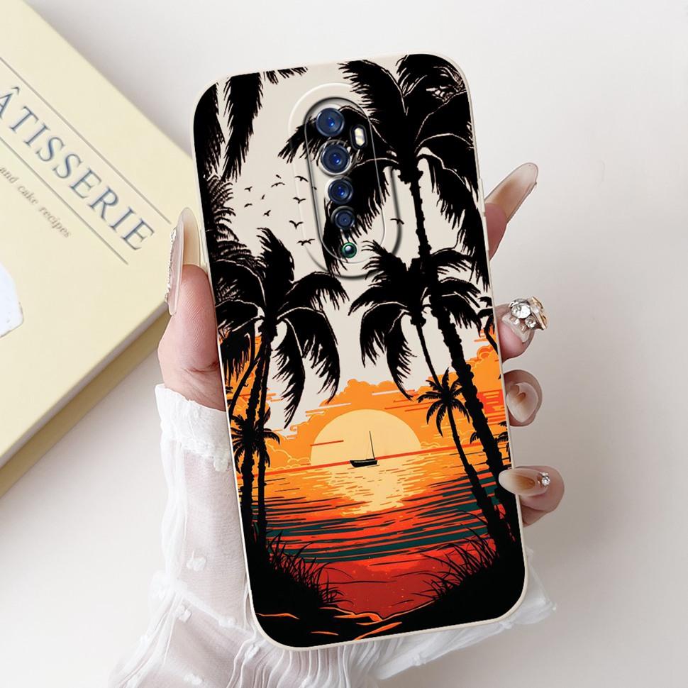 For Oppo Reno 2 2F Case Cute Rabbit Painted Cover Soft Silicone TPU Phone Cases For Oppo Reno2 F Reno 2F Back Cover Funda