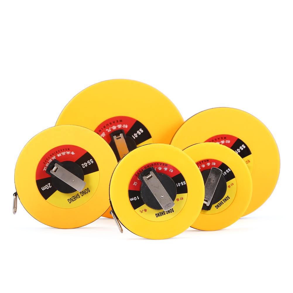 Fiberglass Tape Measure Tool Soft Double Face Printing Soft Leather Tape for Carpenter Distance Measurement Tools 10/15/20/30M