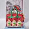 Moni Você Bolsa Prata Casa Pequena Pendurada Adorável Ornamento Criativo Pequena Janela Chaveiro de Carro Pendurado Bolsa para Fone de Ouvido Bolsa para Trocos