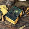 Handmade Green Tree of Life Leather Journal Embossed Vintage Notebook