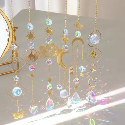 Crystal Sun Catcher Pendant for Children's Bedroom, Balcony, or Garden Ornament