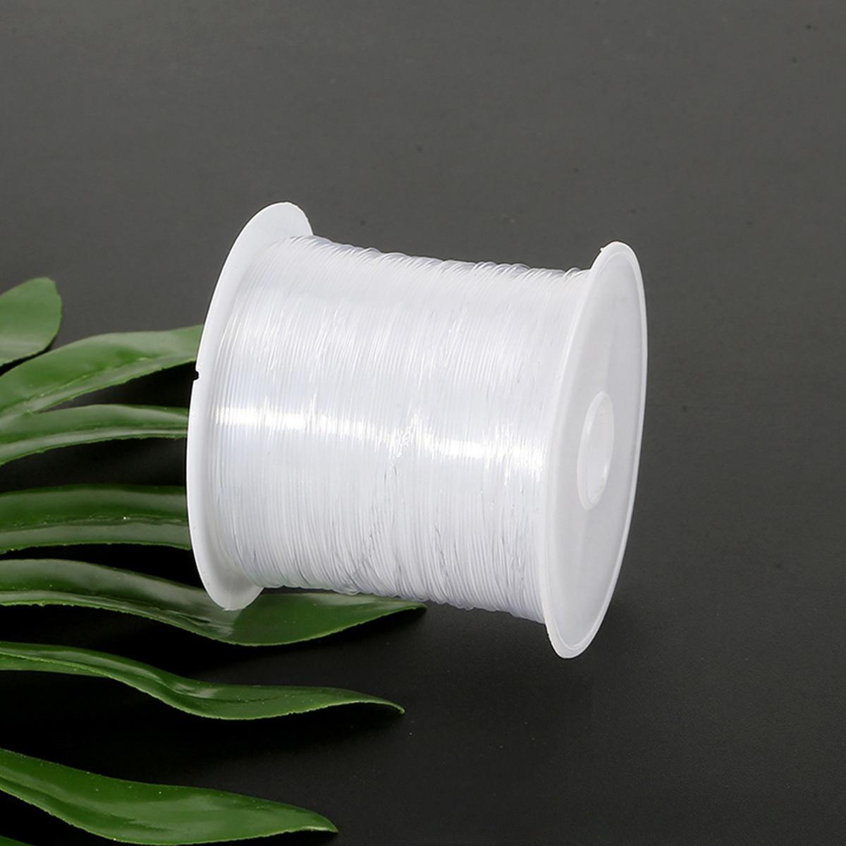 

Strong Nylon Transparent Fishing Line,50.29 meter -Invisible Monofilament Rope for Hanging Balloons,Wreaths,Crafts & Decorations