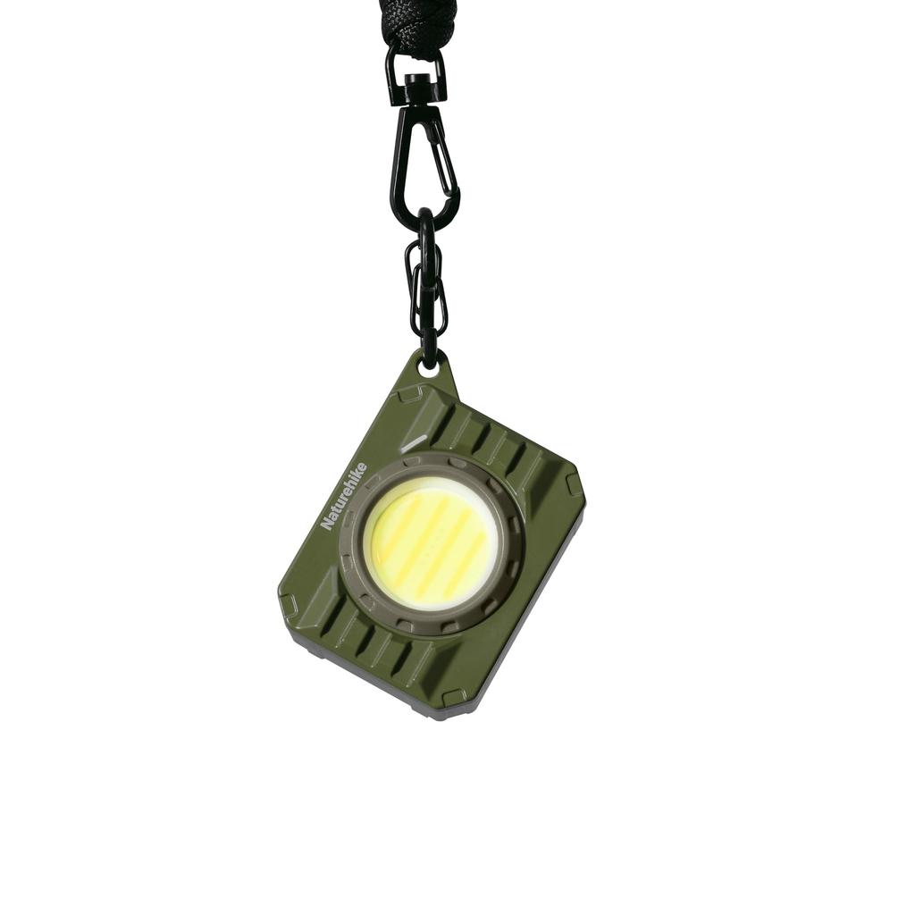 Naturehike Handheld Flashlight with 3 Color for Camping Switching, Type-C Rechargeable, (Green)