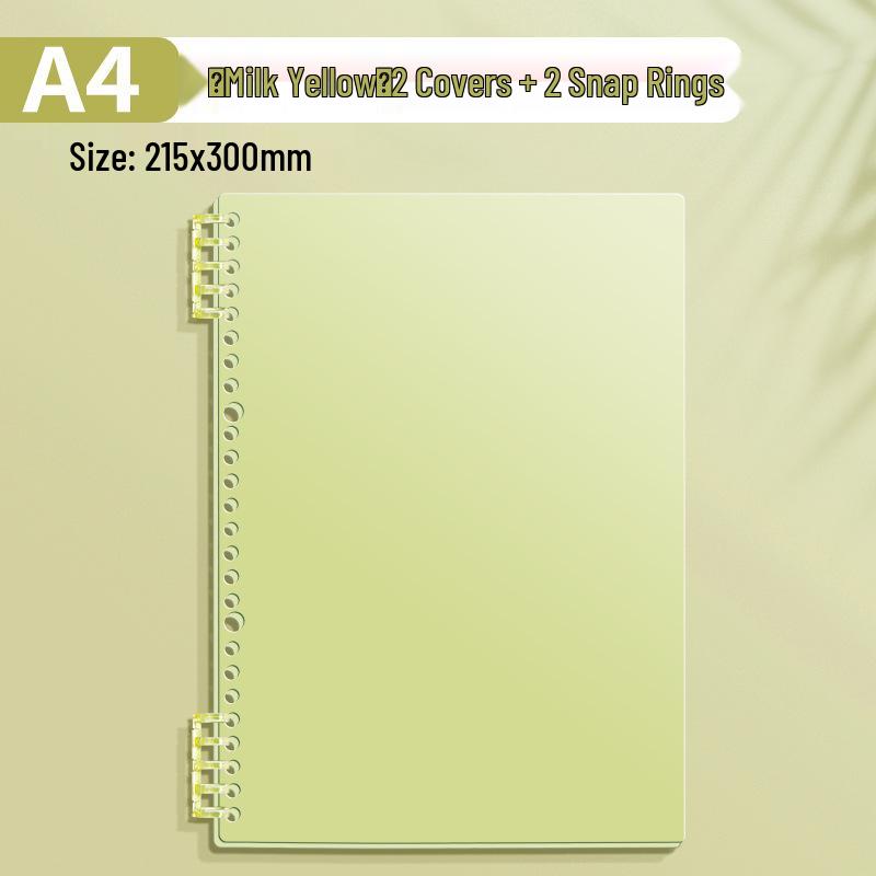 A4 Soft Cover Loose-Leaf Binder, B5 Ring Clip, Coil Binding, Hole-Punched, Notebook Shell (Ring Clips Sold Separately)