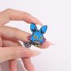 Blue Elf Enamel Pins Custom Cartoon Anime Character Brooches Lapel Badges Animal Jewelry Gift for Friends
