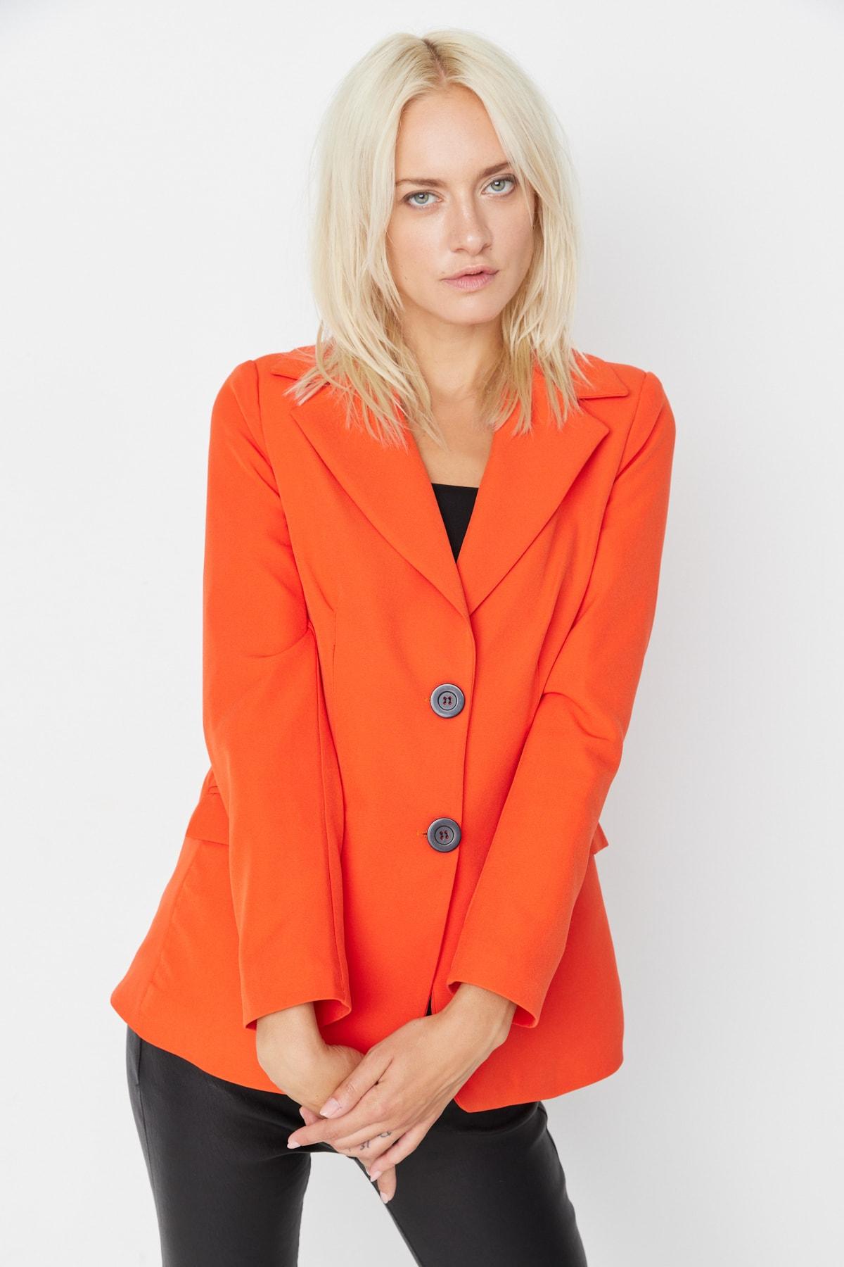 

Зеленая куртка на пуговицах TWOAW22CE0294