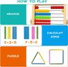 Wooden Abacus Toy Montessori Educational Counting Toy Kids Preschool Math Learning Toys Number Arithmetic Abacus Toddler Gifts