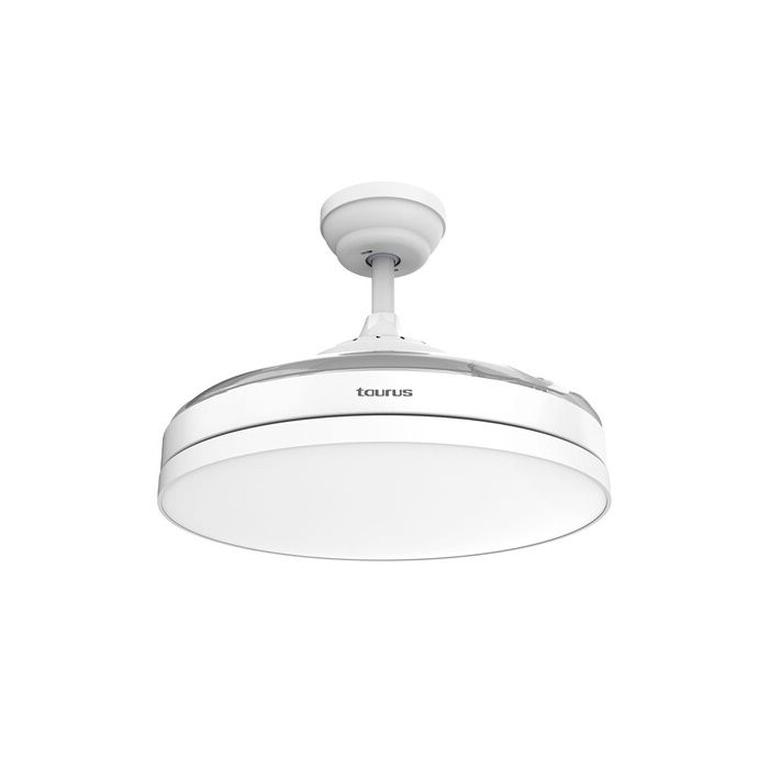 Ventilateur Plafonnier - TAURUS - FRESKO HIDE&GO - 6 Vitesses - Éclairage LED 36W - Silencieux 43 dB