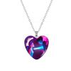 Anime K-pop Demon Heart Shape Pendant Necklace Cartoon Character Idol Jewelry Gifts