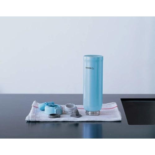 ZOJIRUSHI Water Bottle Stainless Steel Mug Bottle Direct Drinking Lightweight Cold Insulation One Touch Open Type 480ml Light Blue SM-SE48-AL