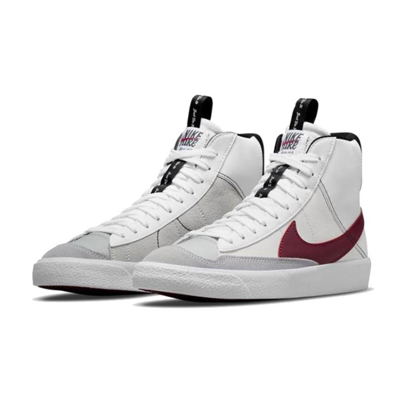 Nike Blazer Mid 77 SE GS White Rush Maroon Sneakers DH8640-101