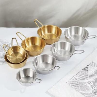 Ensemble de bols portables coréens en acier inoxydable 304: Riz, Vin, Sauce, Assaisonnement et Vaisselle de Camping.