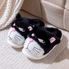 New Funny Enraged Cat Slippers for Women Fluffy Indoor Flip Flops Woman Novelty Fuzzy Furious Kitty Slippers Unisex Couple Shoes
