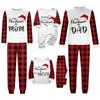 Conjuntos de pijamas combinando para a família, roupas de lazer, blusas de manga comprida combinando para a família + conjunto de calças