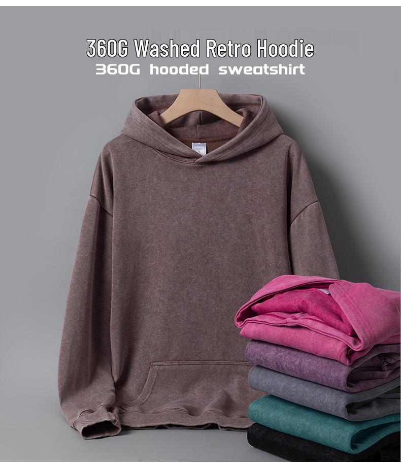 Men's Custom Embroidered Cotton Hoodie - Loose, Thick & Washable