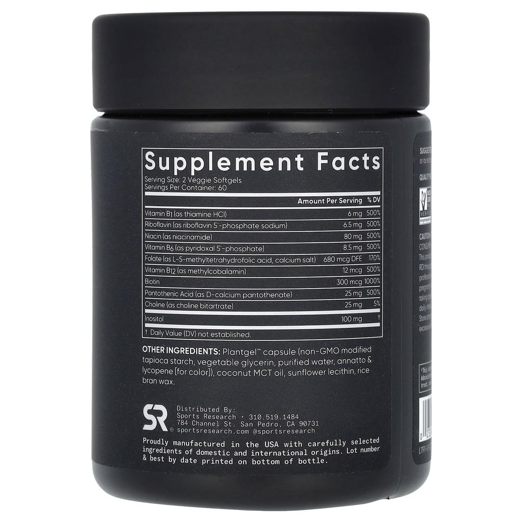 B Complex, Plant-Based, Veggie Softgels 120