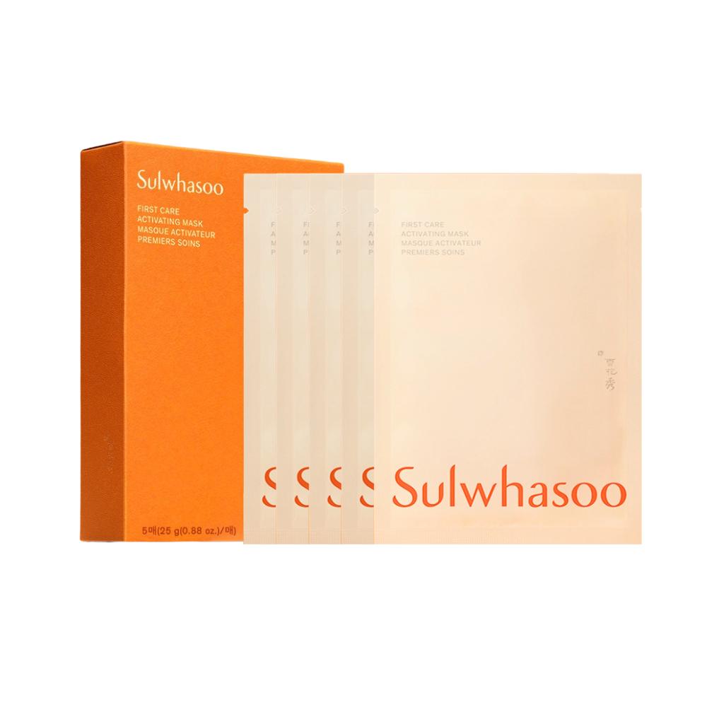 

[Sulwhasoo] Активирующая маска First Care EX (5 листов) В коробке — против старения, увлажнение, сияние, подходит для всех типов кожи. No Box 5 Piece Sample