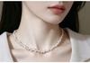 Light Luxury Freshwater Pearl & Millet Bead Necklace with Sterling Silver Chain