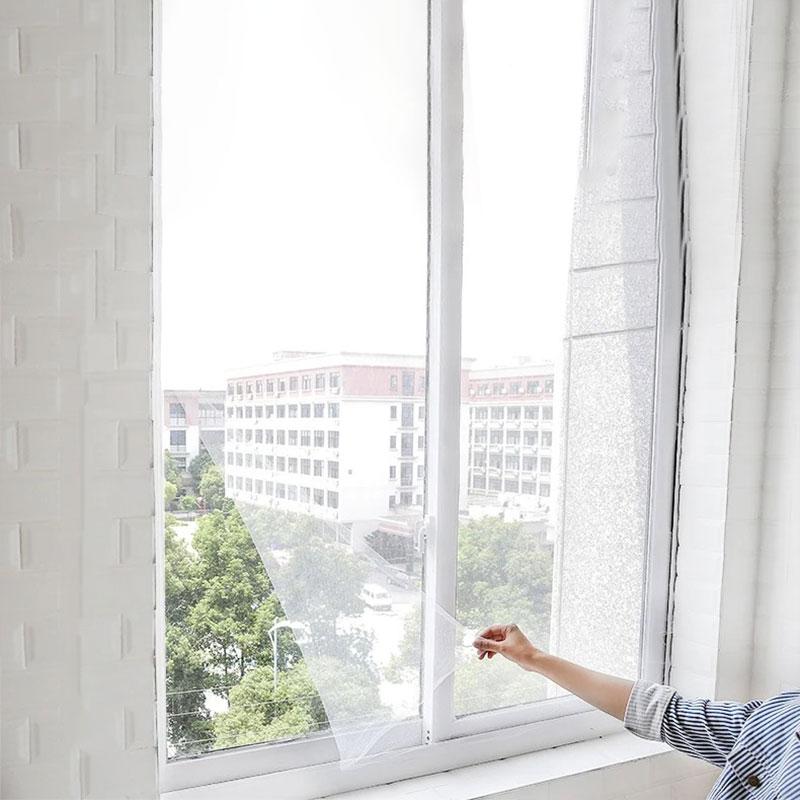 1PC Tür Anti Moskitonetz Selbstklebende Insekten Fliegen Moskito Fenster Bildschirm Vorhang Moskitonetz