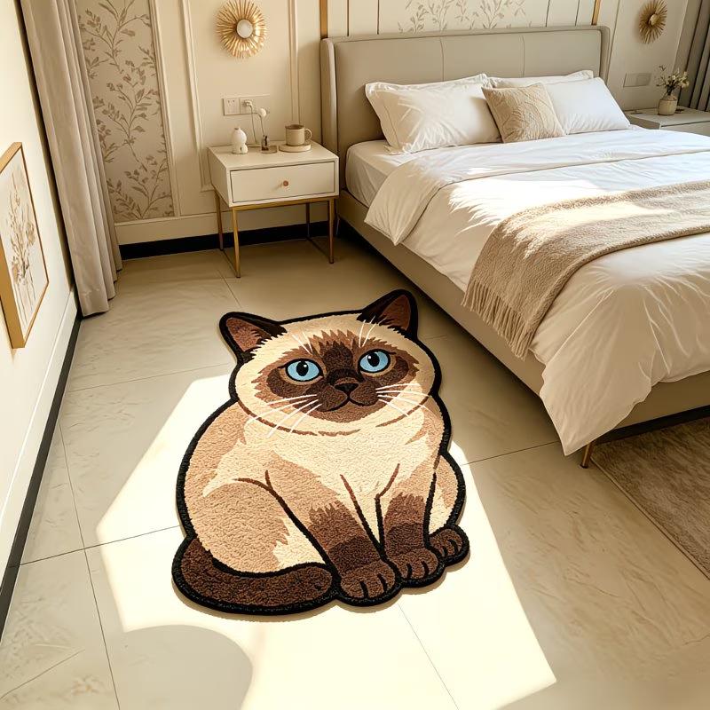 Cross-Border Tiger Imitation Cashmere Soft Sofa Rug - Skin-Friendly Floor Mat for Bedroom, Bay Window, and Coffee Table