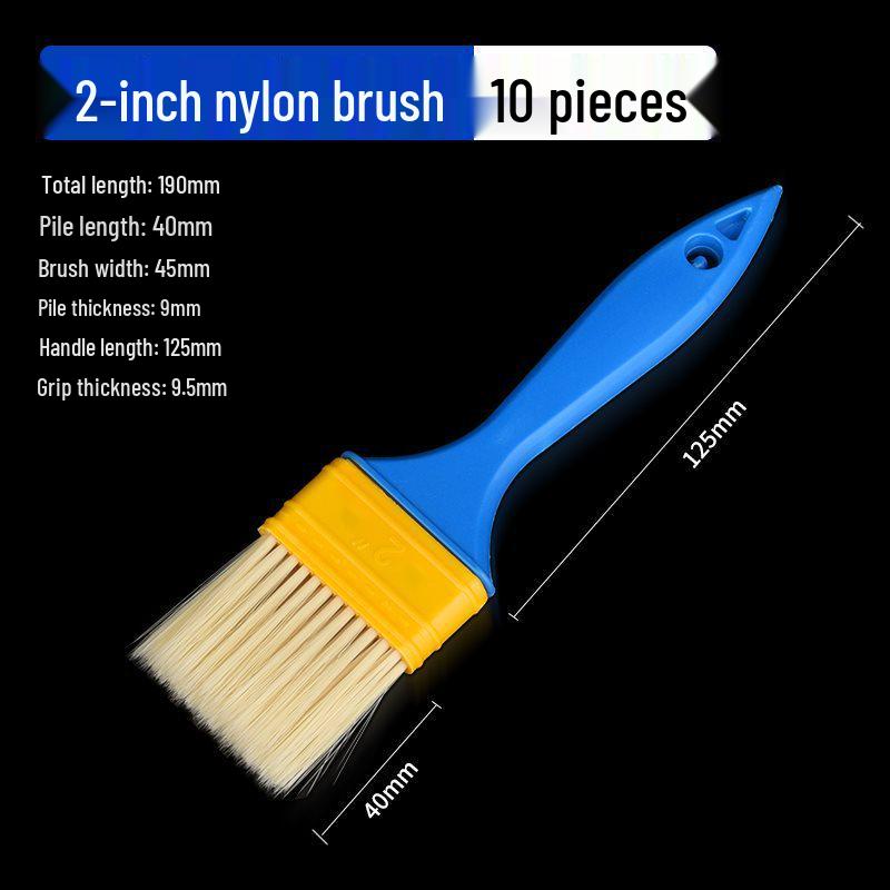Nylon Bristle Brush for Painting, Coating, Glue, and Industrial Cleaning
