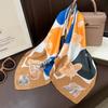 Korean Style Fashion Thin Silk Like Square Scarf For Women Summer Versatile Decorative Neckerchief