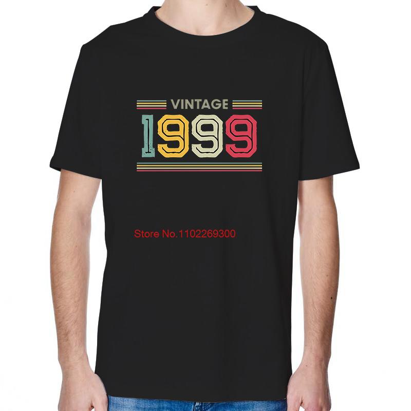 Fashion Birthday Gift TShirt 1999 Vintage Retro T Shirt Unisex Tees Tops Cotton Short Sleeve TShirts Streetwear Print T Shirt