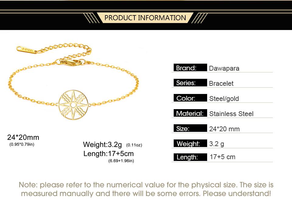 Dawapara Assyrian Star Bracelet Ancient Sumerian Sun Symbol Star of Shamash Charm Stainless Steel Mesopotamian Jewelry