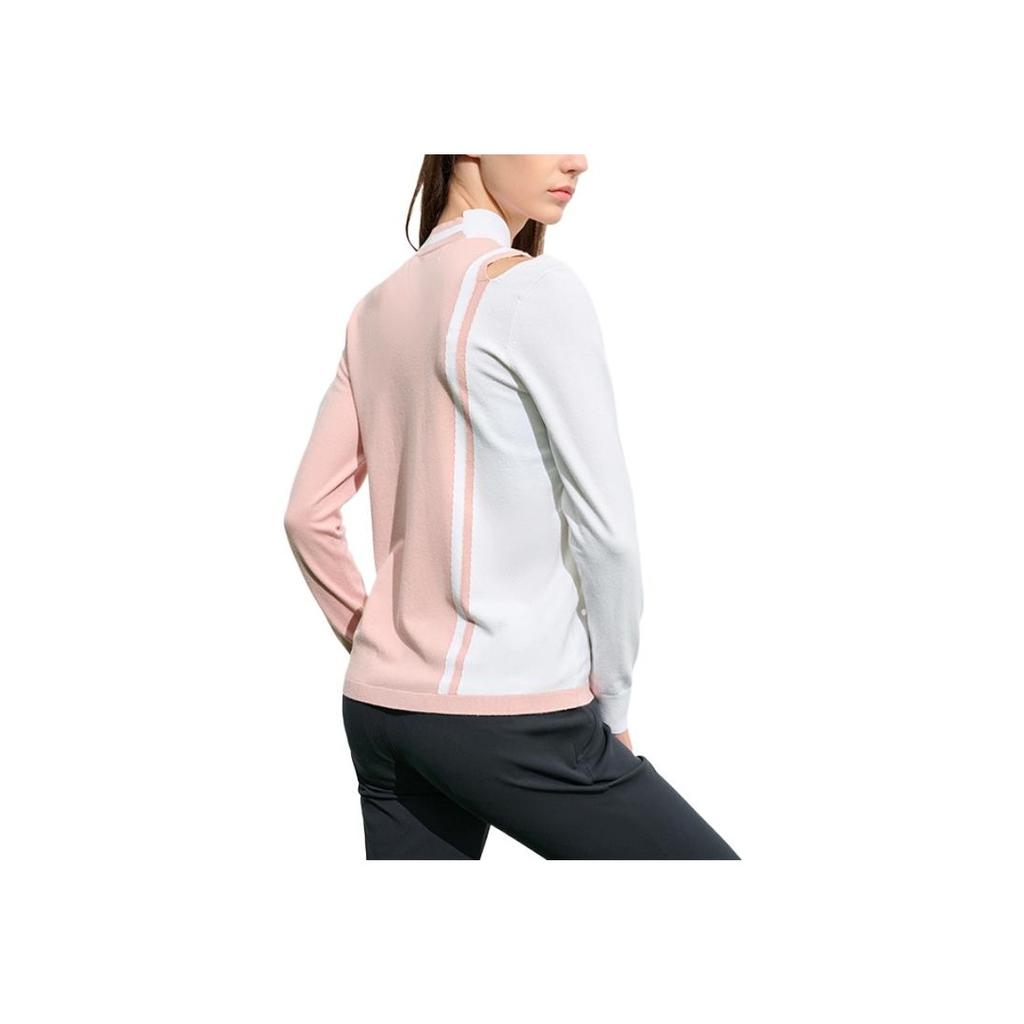 Fila Golf Series Comfortable Skin-Friendly Soft Knit Sweater Women Sweater Sweet-Pink A11W315404F-LP