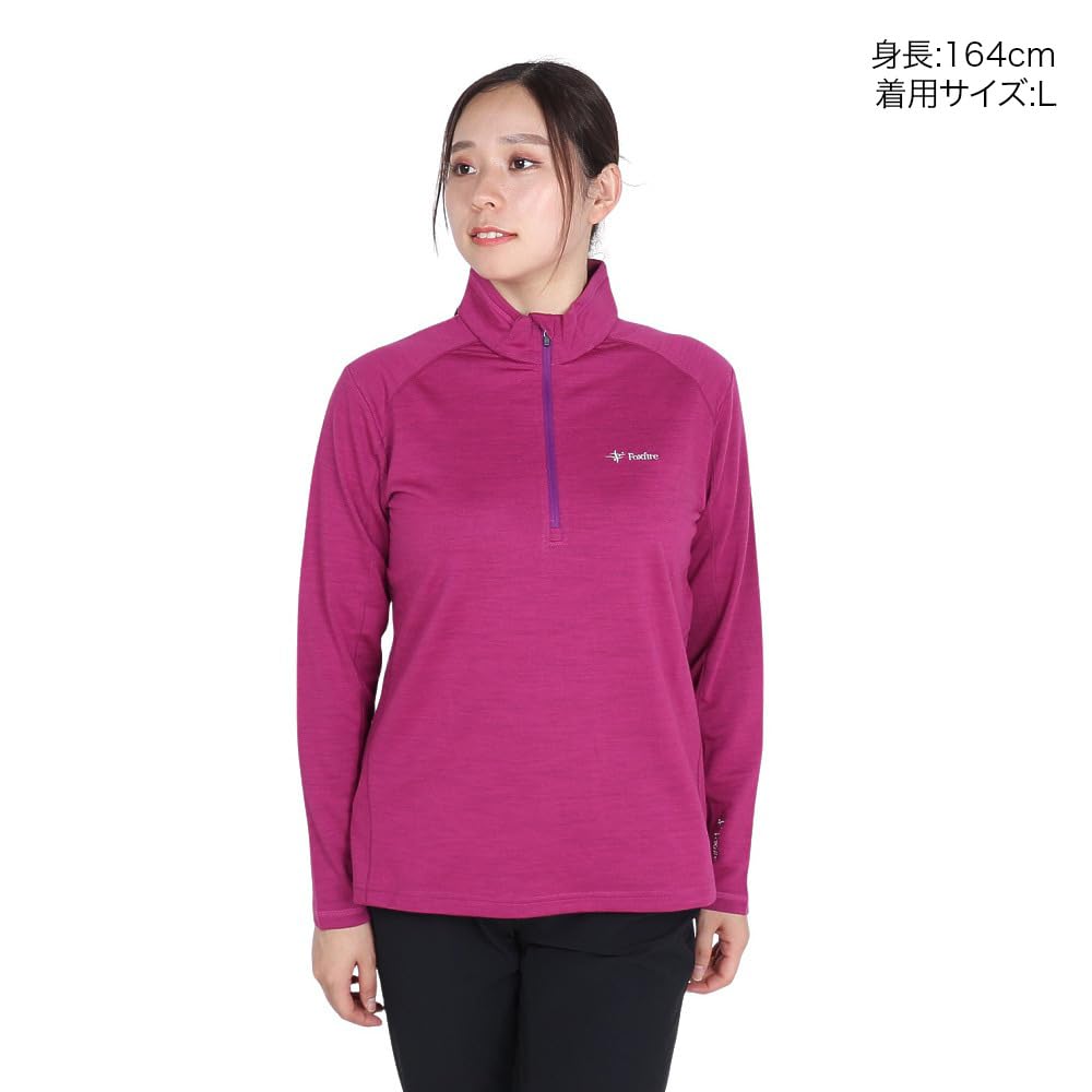 Foxfire PP Wool Half Zip Cranberry Small Women's