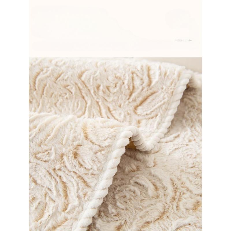 Winter Thickened Embossed Velvet Sofa Cushion Non-Slip Seat Cushions High-End Leather Sofa Cover Backrest Cover Cloth