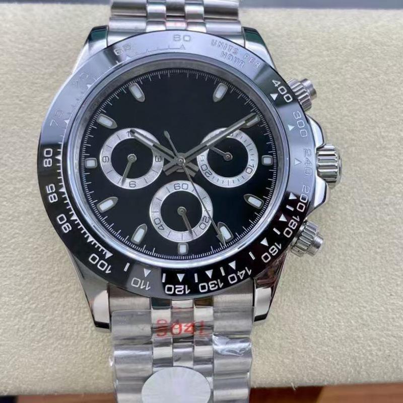 Rolex Daytona 40mm Diamond-Inlaid Multifunctional Automatic Mechanical Men's Watch.