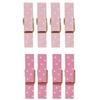 16 Mini Pink Magnetic Clothespins 3.5 Cm