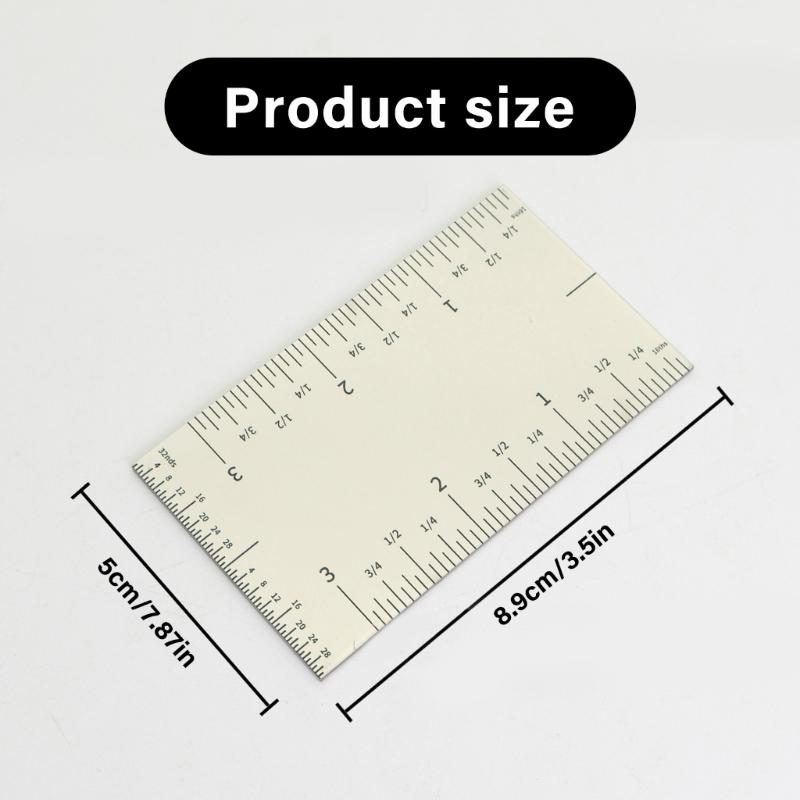Small Steel Woodworking Rulers Heavy Duty Pocket Rule Small Workshop Rulers for Precisions Measuring & Workshop Layouts