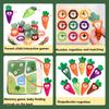 Baby Pull Turnip Carrot Harvest Game Montessori Toy Toddler Motor Skills Training Color Learning Educational Toys For Children
