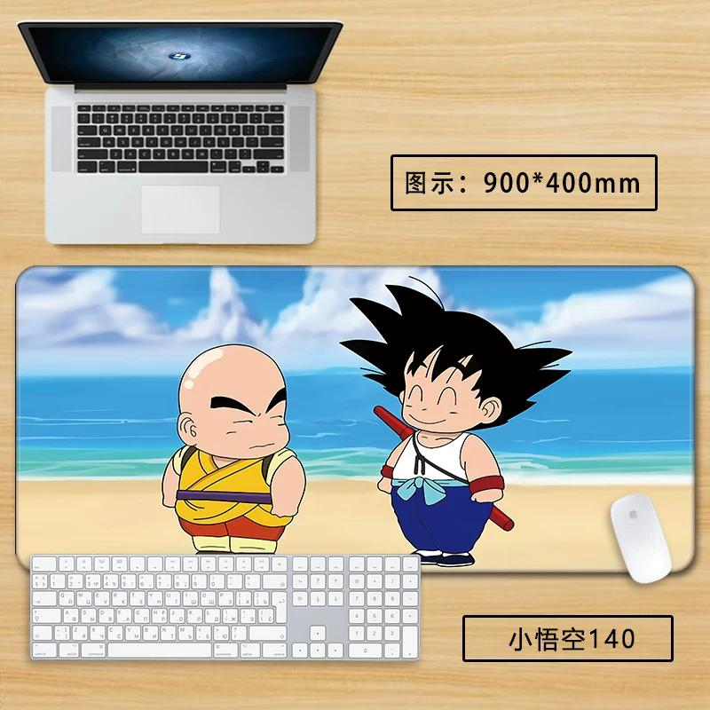 Neuer Schlichter Stil Son Goku Leder Mauspad Übergröße Animation Dragon Ball Kakarotto Kreative Computer Tastatur Büro Rutschfest Wasserdicht Tischmatte