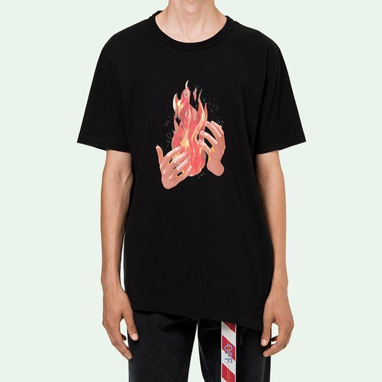 OFF WHITE SS19 T Shirt Men's Black OMAA032S181850781088